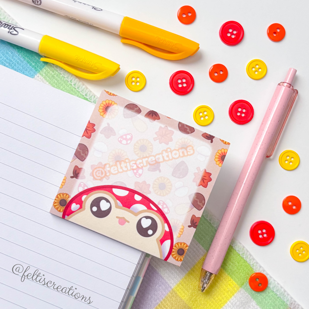 Fall Shroom Frog Stationery Bundle