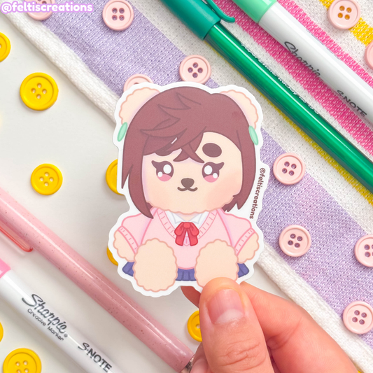 Sassy Psychic Teddy Vinyl Stickers