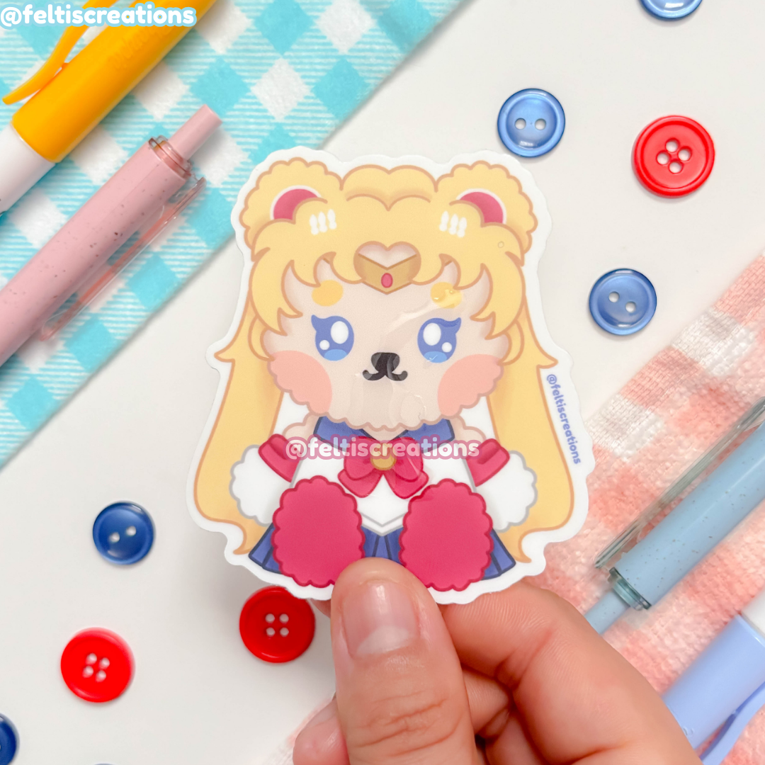 Moonlight Magical Sailor Teddy Vinyl Stickers