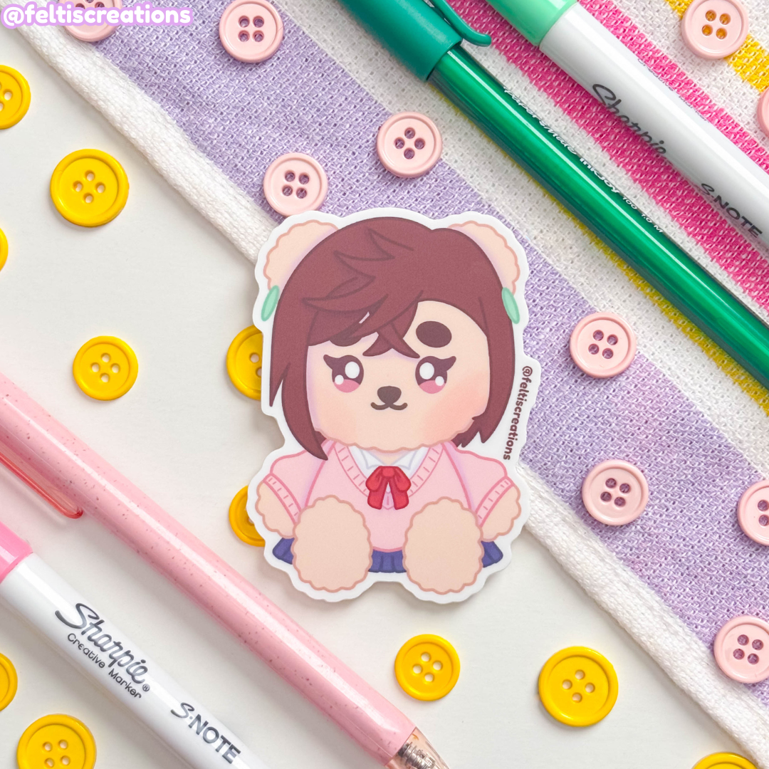 Sassy Psychic Teddy Vinyl Stickers