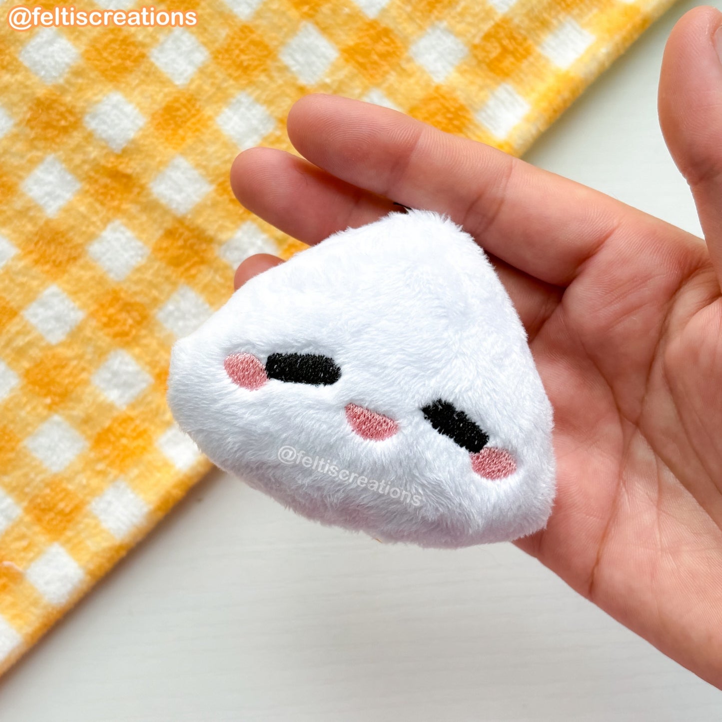 Rice Plum Plush Keychain