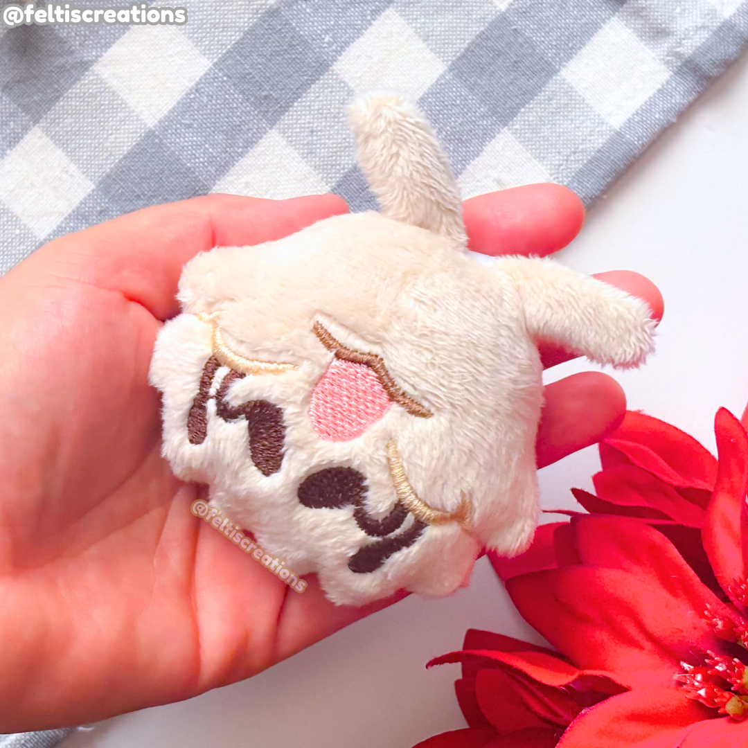 Fluffy Flea Plush Keychains