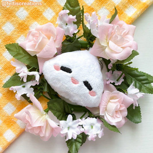 Rice Plum Plush Keychain