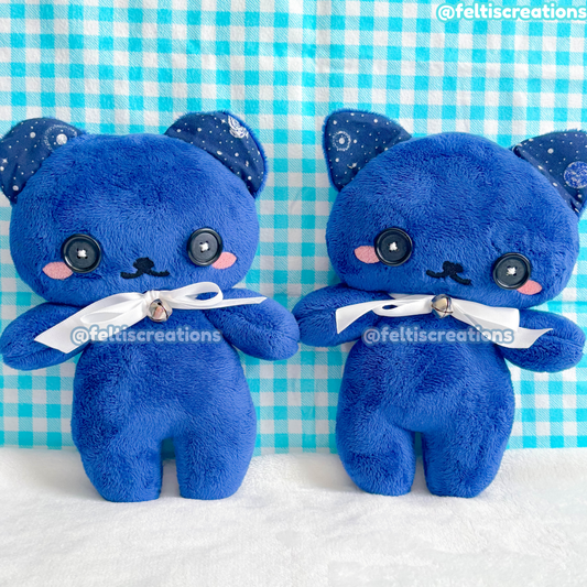 Button Pals Plushies - Midnight Silver Galaxy