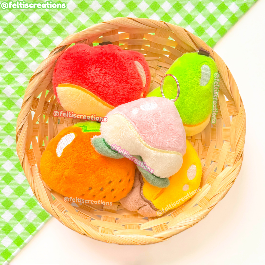 Fruity Crossing Plush Keychains