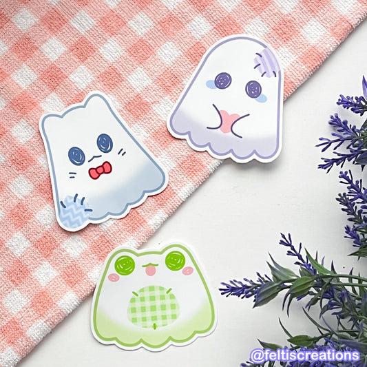 Ghostie Friends Vinyl Stickers