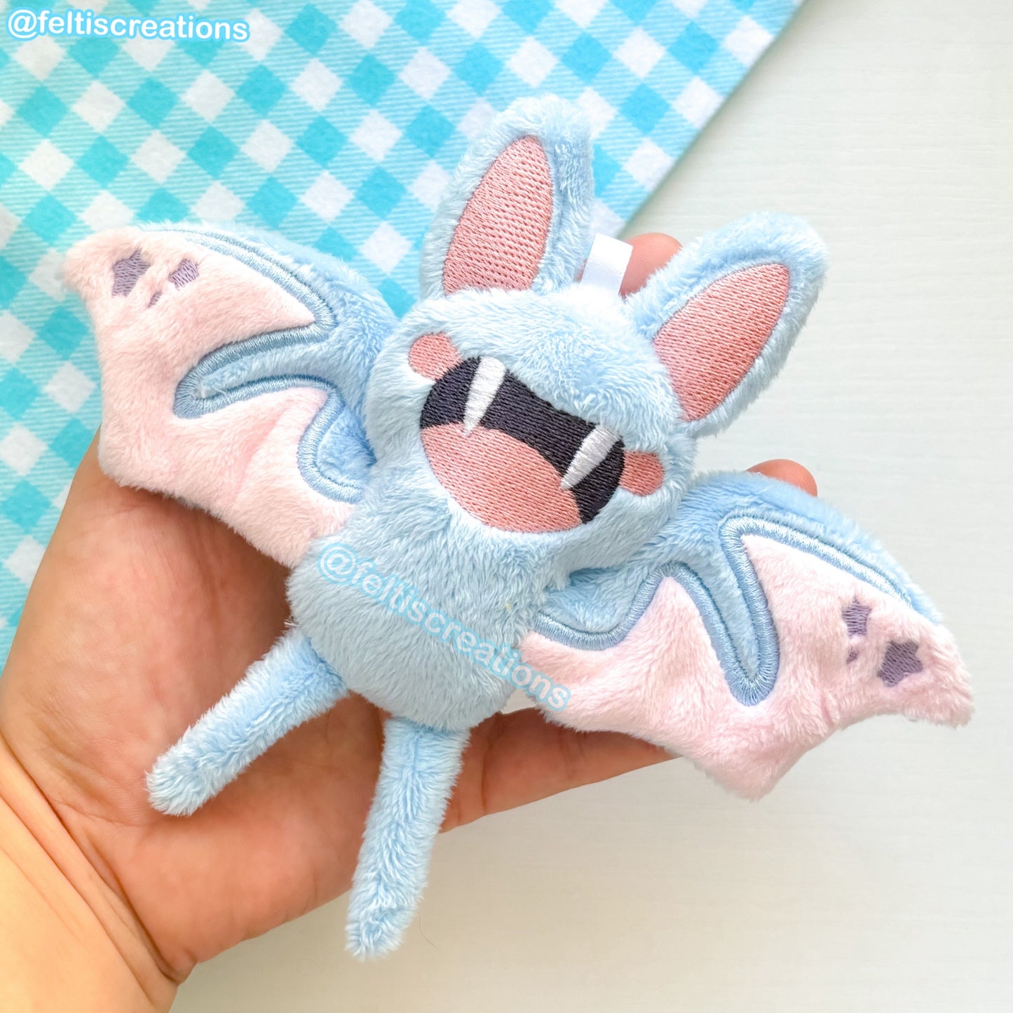 Blind Bat Plush Keychain