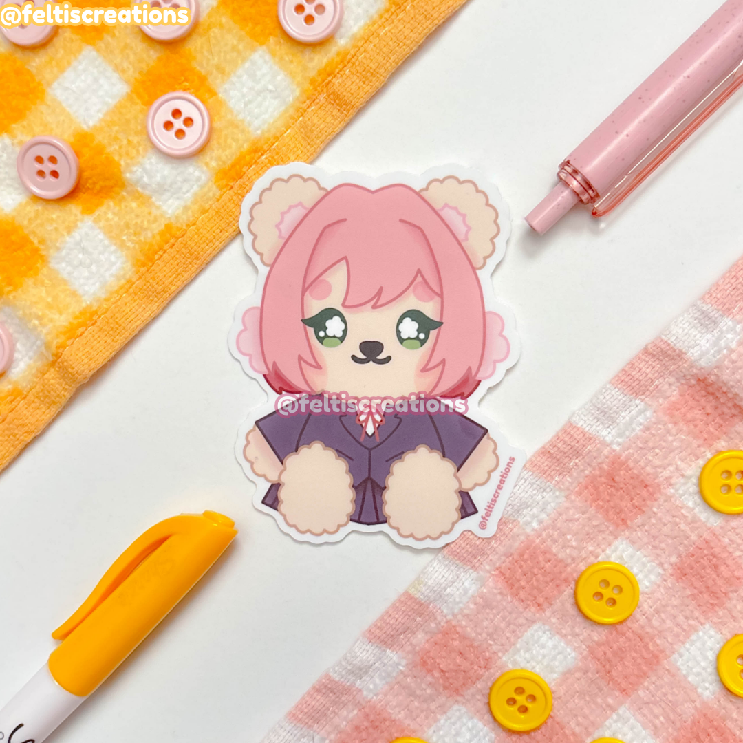 Girlfriends Teddy Vinyl Stickers