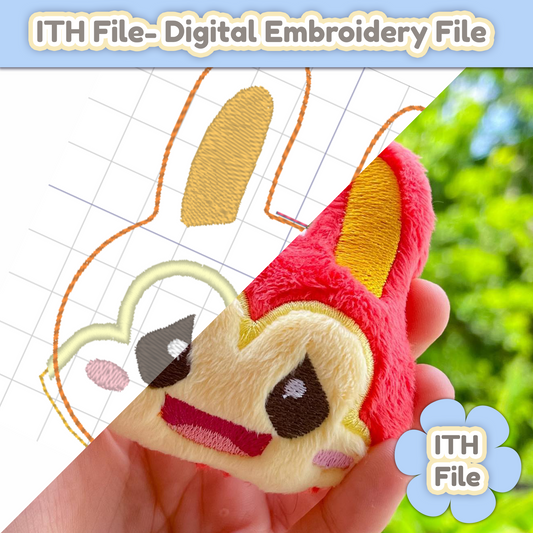 Bunnie ITH -  EMBROIDERY FILE - 4x4
