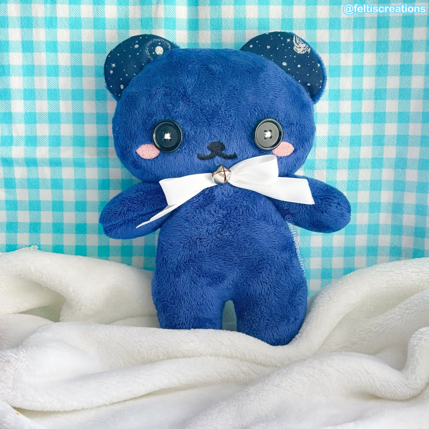 Button Pals Plushies - Midnight Silver Galaxy