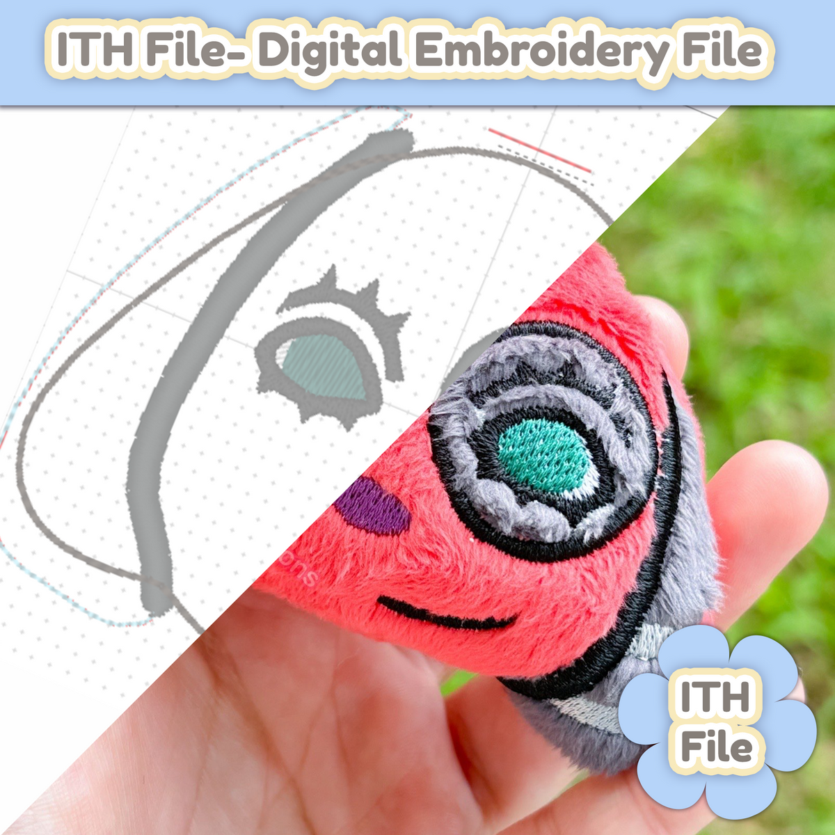 Cherry ITH - EMBROIDERY FILE - 4x4