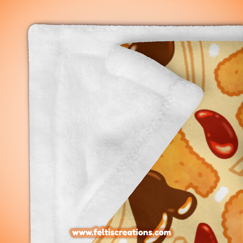 Chicken Nugget Throw Blanket