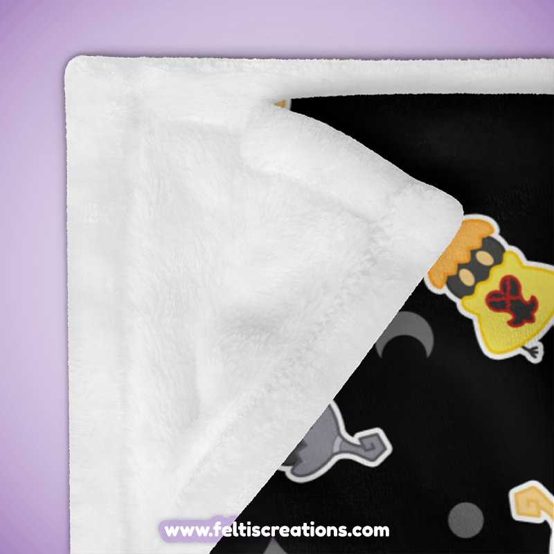 Colorful Heartless Throw Blanket