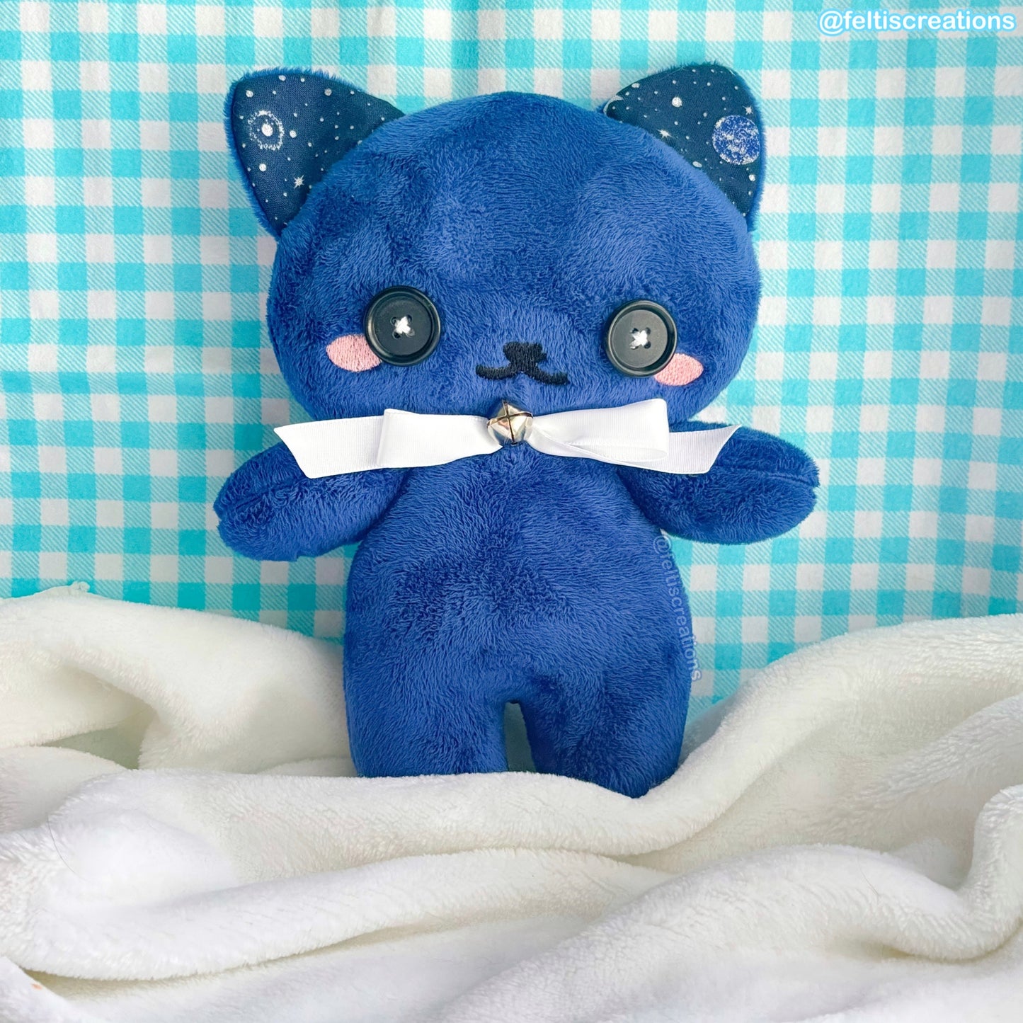 Button Pals Plushies - Midnight Silver Galaxy