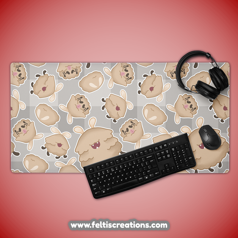 Fluffy Fleas Gaming Mouse Pad