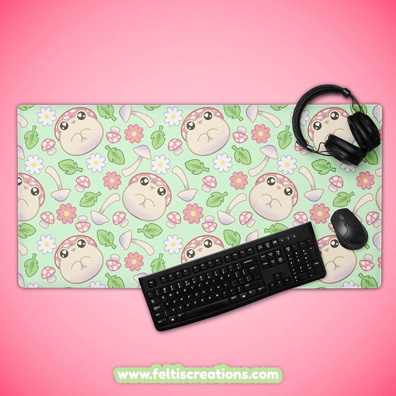 Spring Shroom Frog Gaming Mouse Pad