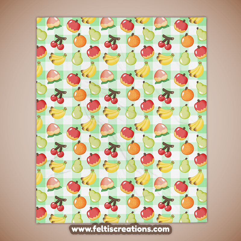 Fruity Smoothie Throw Blanket