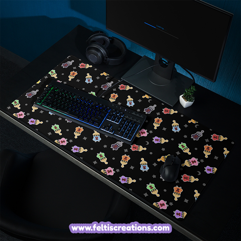 Colorful Heartless Gaming Mouse Pad