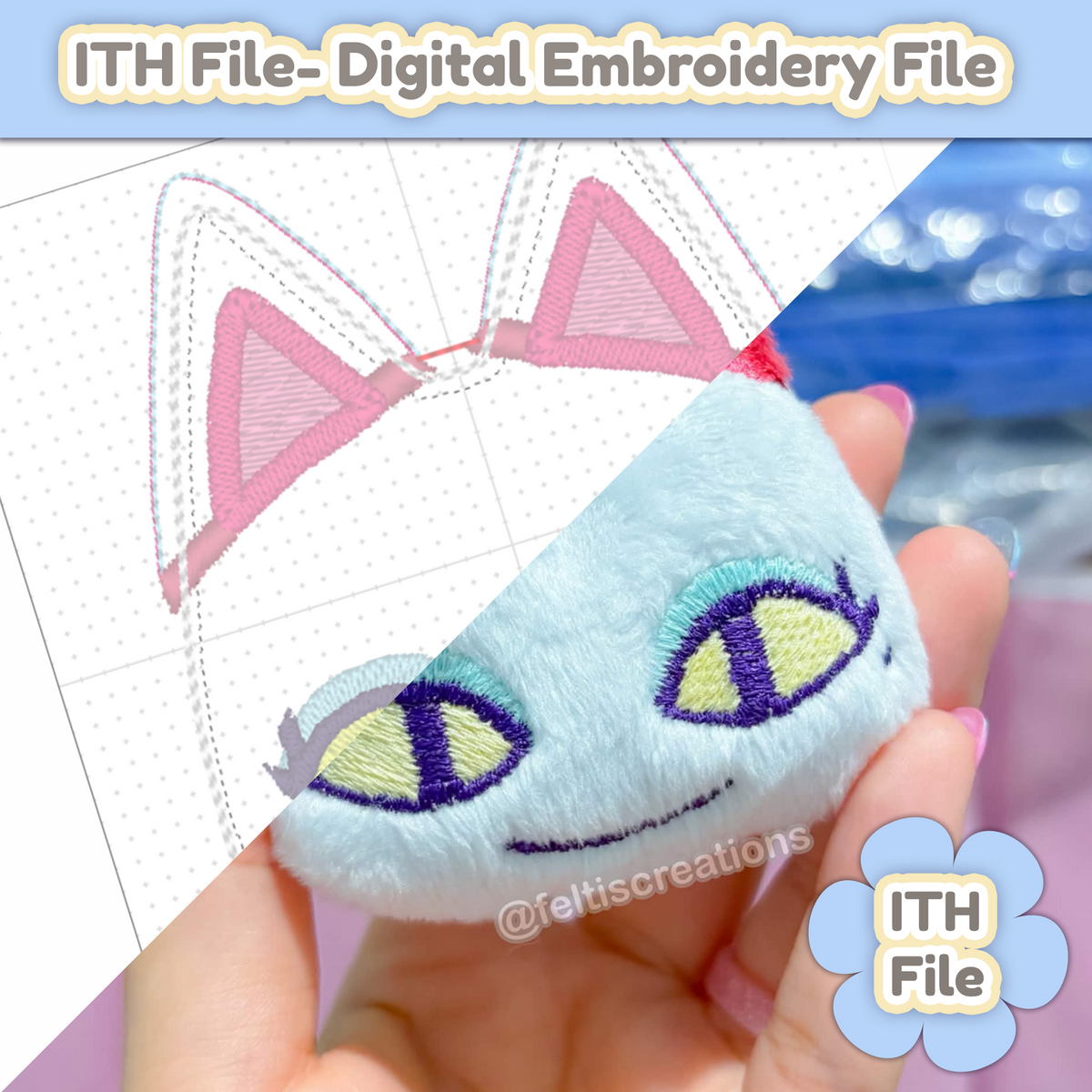 Olivia ITH - EMBROIDERY FILE - 4x4