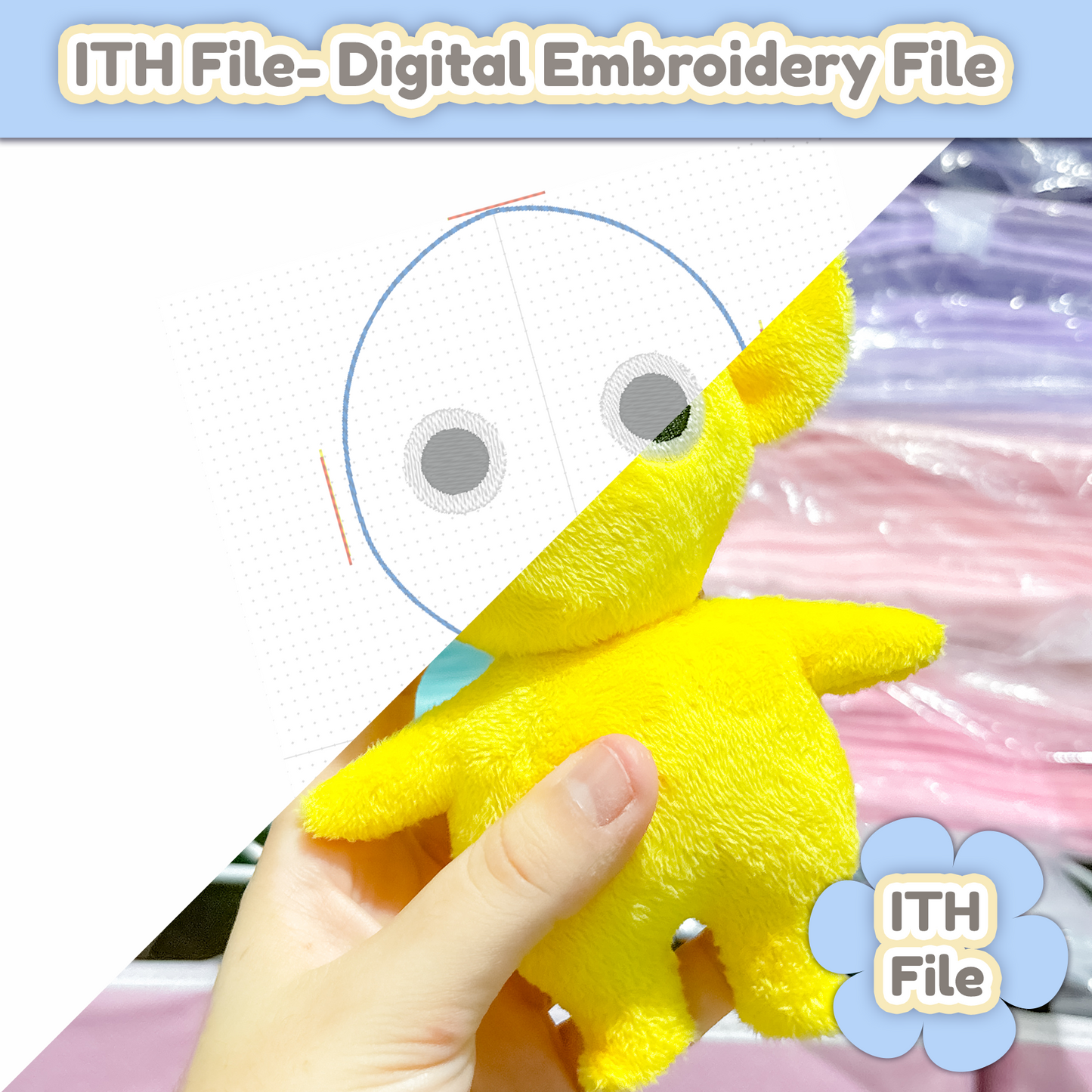 Garden Gremlins Mini Plush ITH - EMBROIDERY FILE - 5x7 - 3 Set