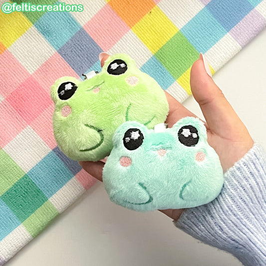 Leaf the Frog Plush Keychain