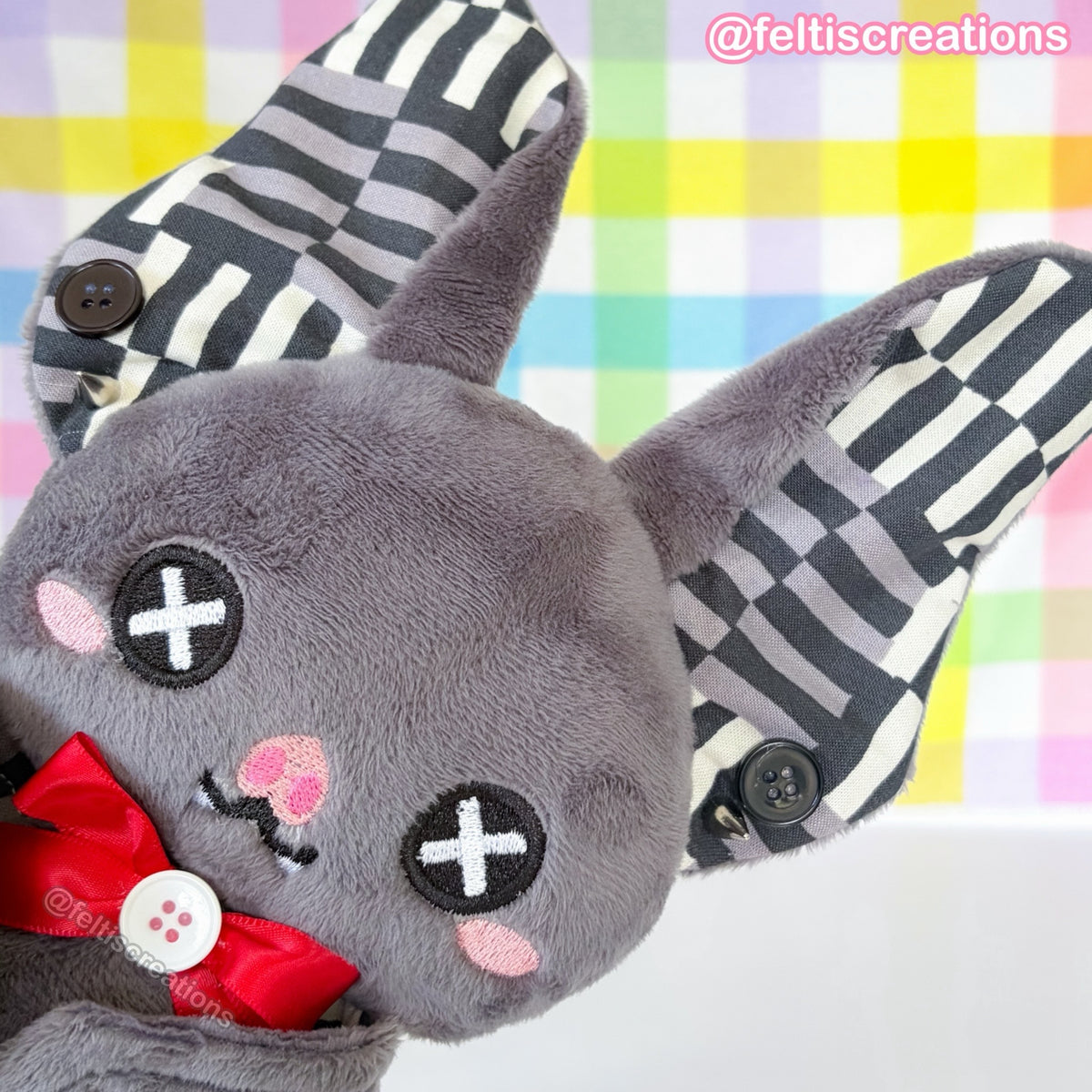 Button Pals Plushies- Ashy Lines