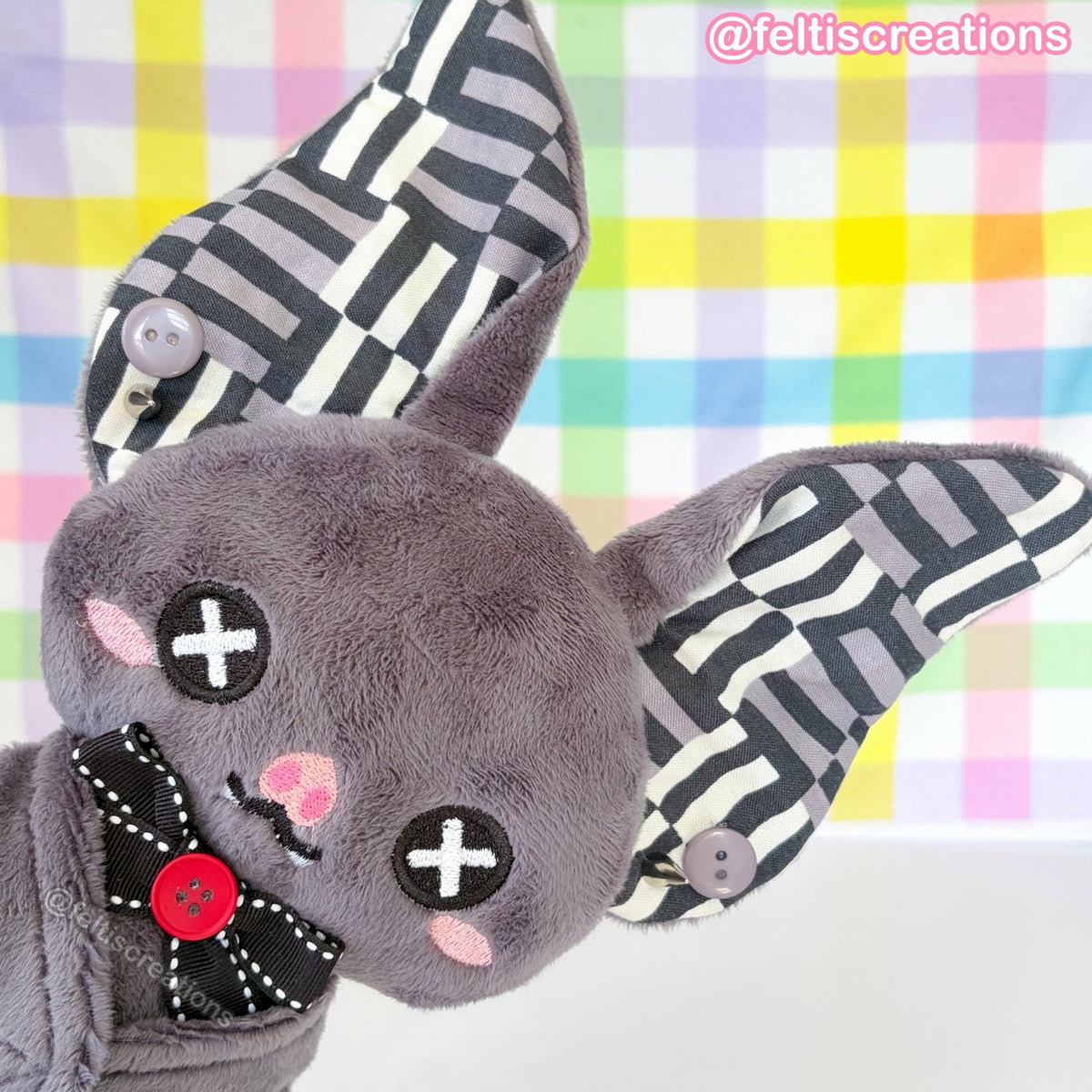 Button Pals Plushies- Ashy Lines