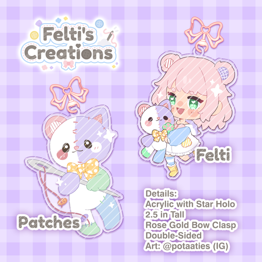 Patches & Feltis Acrylic Keychain