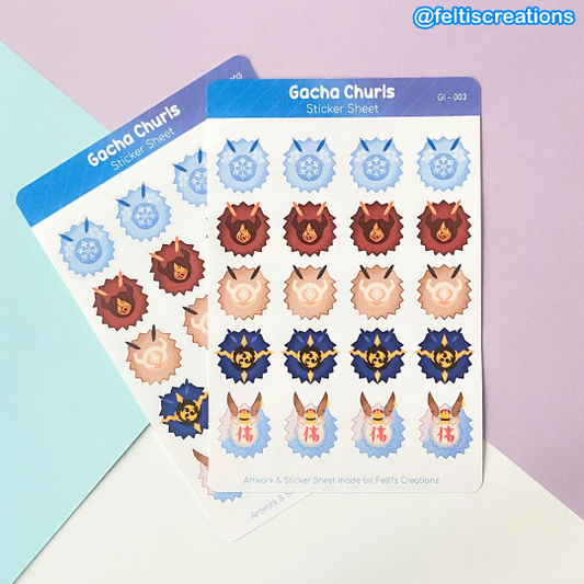 Gacha Churls Sticker Sheet