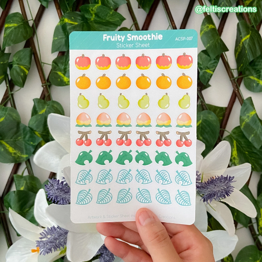 Fruity Smoothie Sticker Sheet
