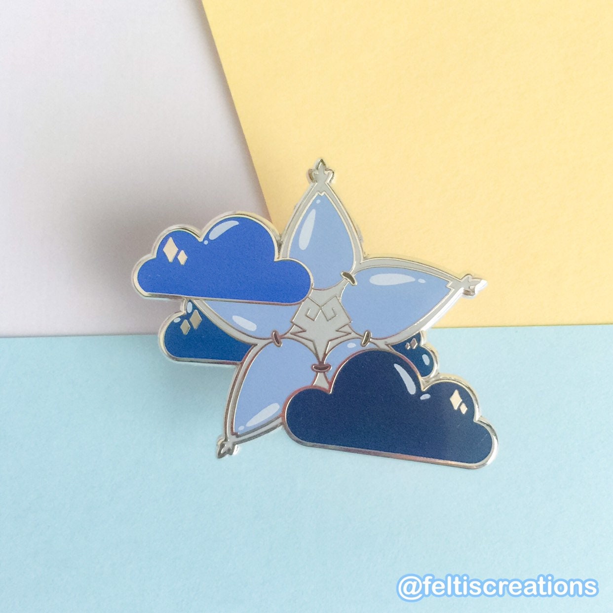 KHs Motif Inspired Enamel Pins: Paopu Fruit, Sea-Salt Ice Cream, Wayfinder