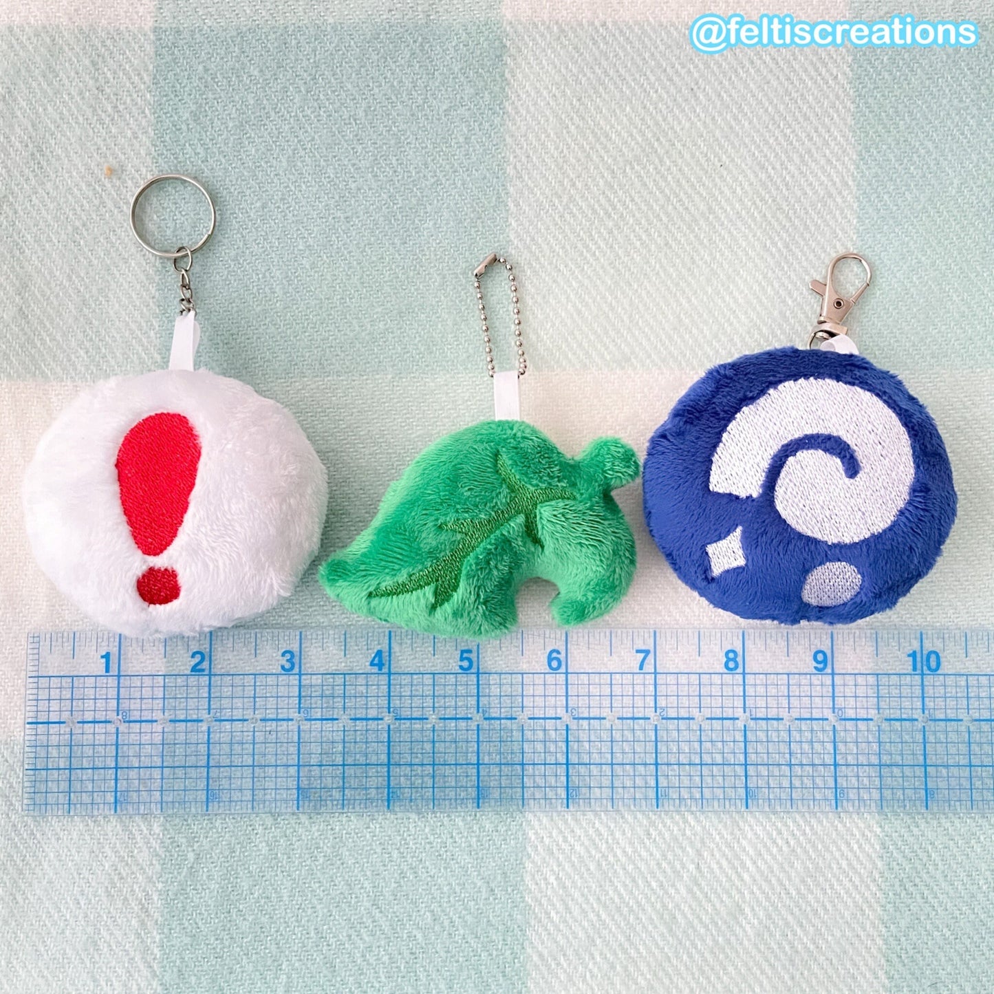 Leaf, Fossil, Pitfall Plush Keychain
