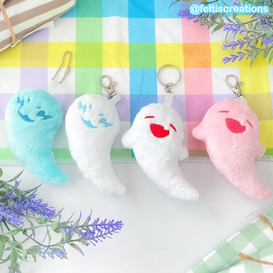 Hu Tao & Qiqi Ghost Companion Plush Keychain
