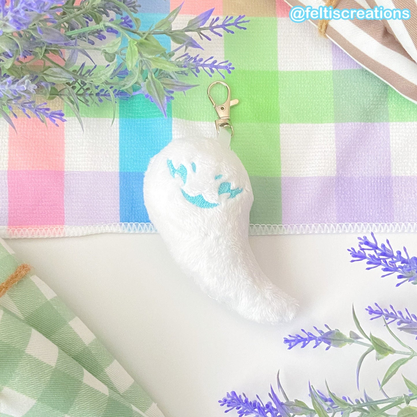 Hu Tao & Qiqi Ghost Companion Plush Keychain