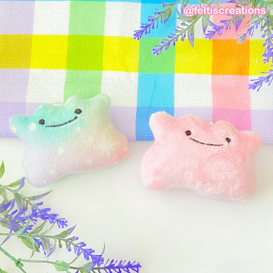 Pastel Ditto Plush Keychain