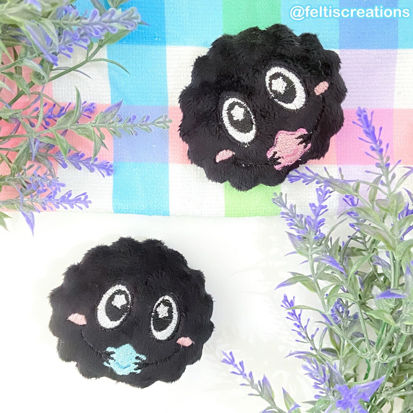 Puff Ball's Konpeito Plush Keychain