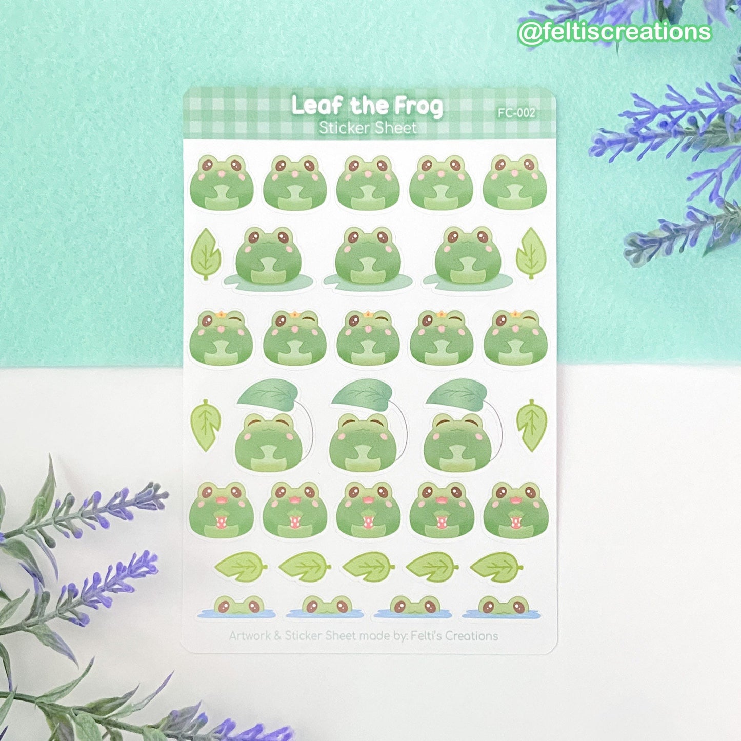 Leaf The Frog Sticker Sheet