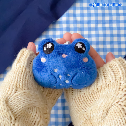 Starry Night Frog Plush Keychain