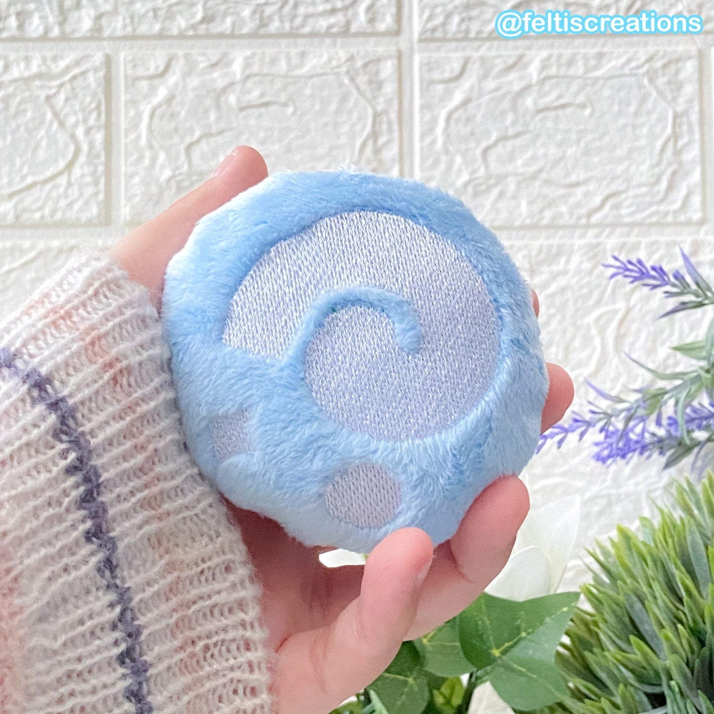 Pastel Leaf, Fossil & Pitfall Plush Keychain
