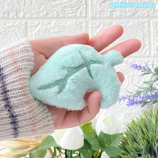 Pastel Leaf, Fossil & Pitfall Plush Keychain