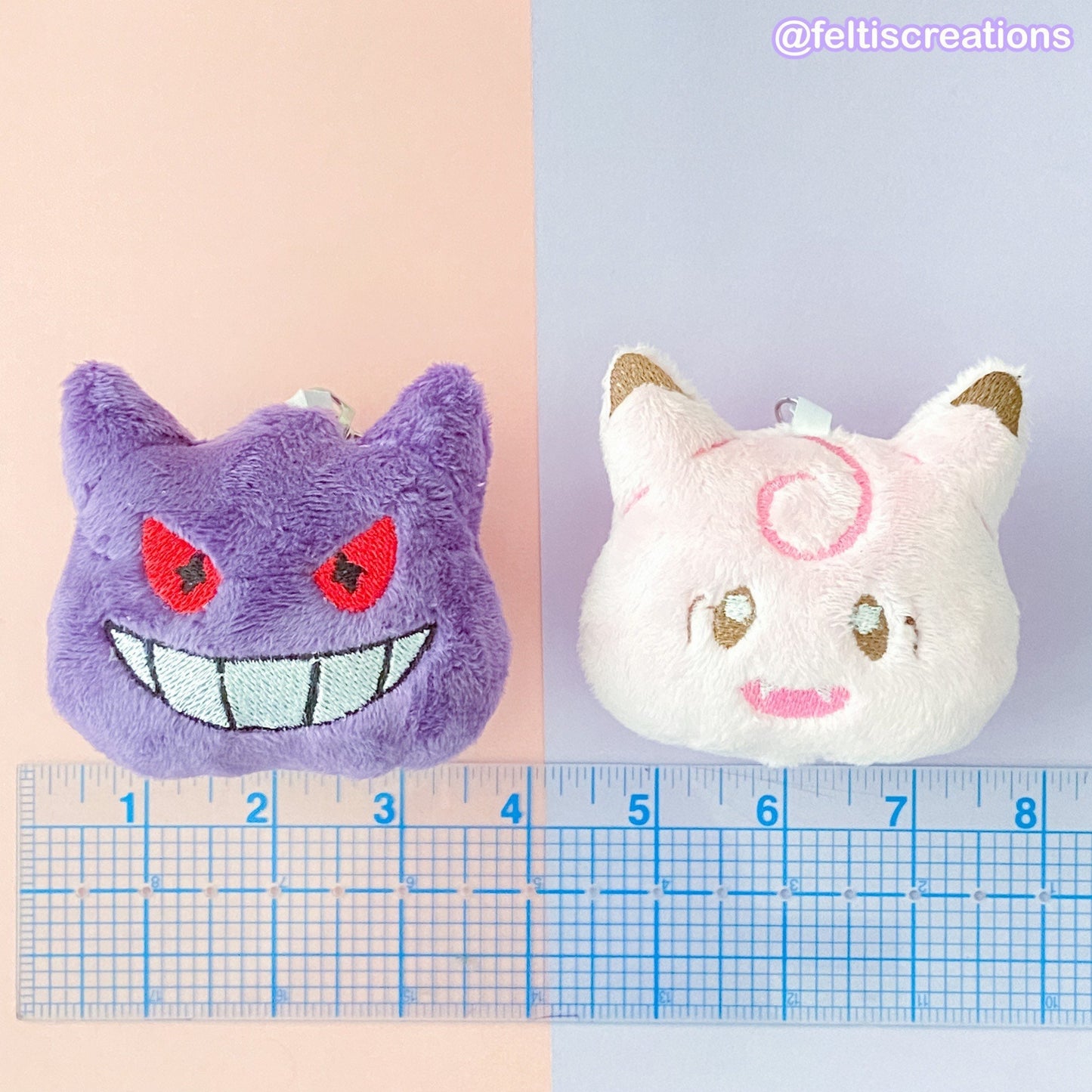 Dark Shadow & Moonlight Fairy Plush Keychain