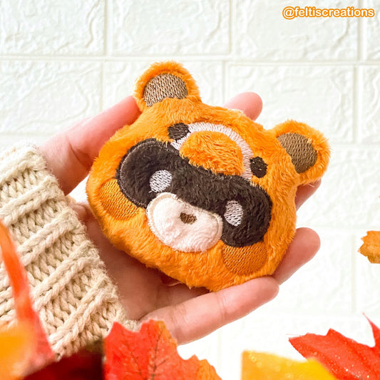 Pyro Panda Plush Keychain
