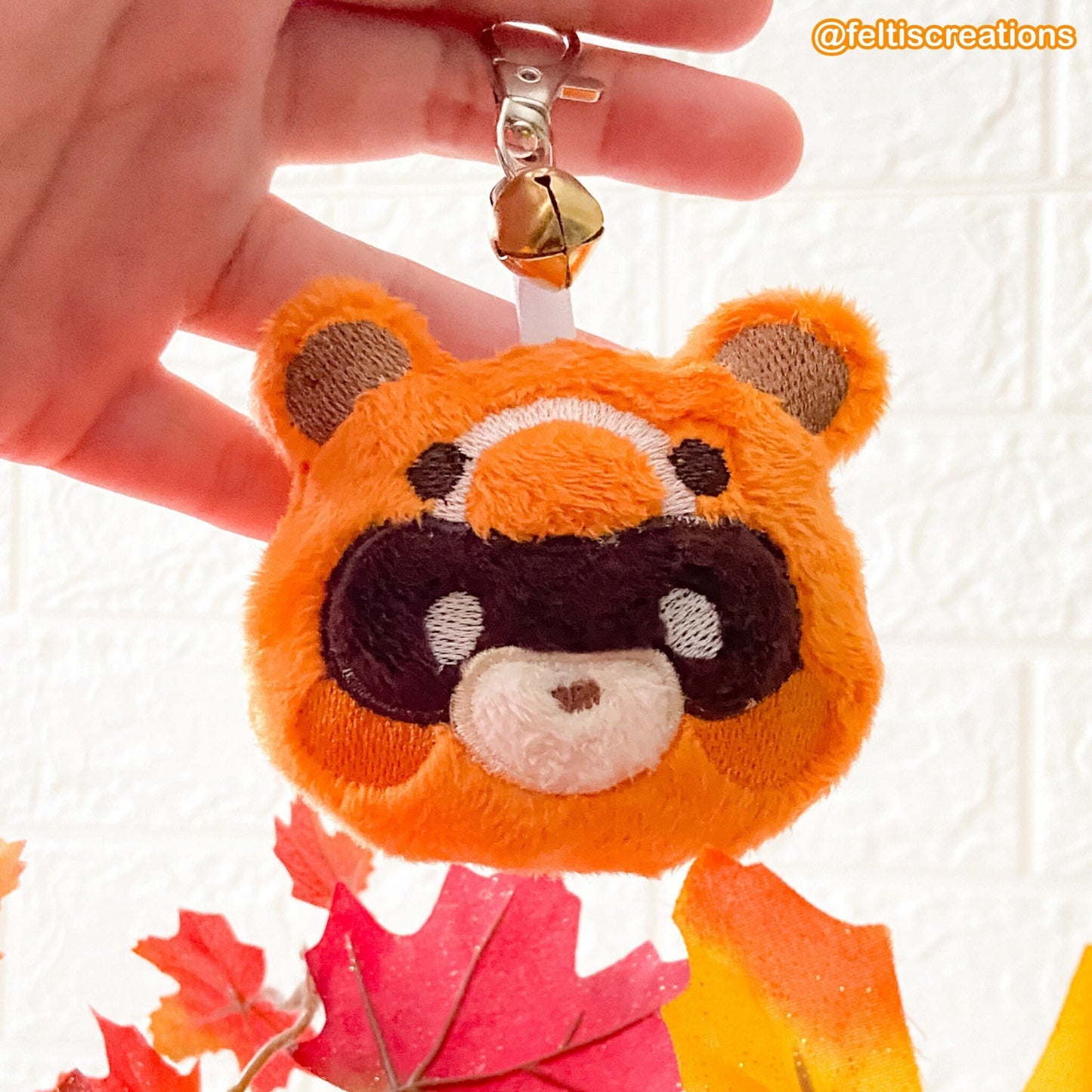 Pyro Panda Plush Keychain