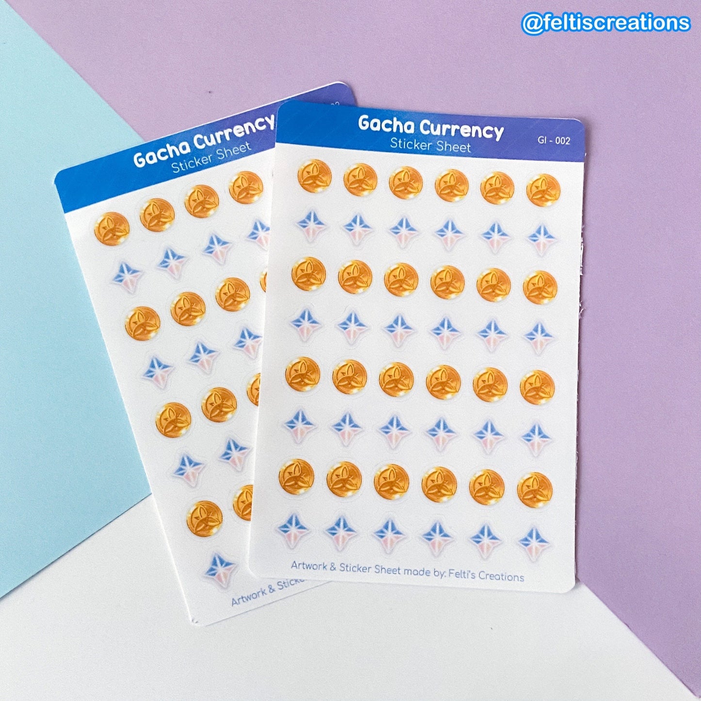 Gacha Currency Sticker Sheet