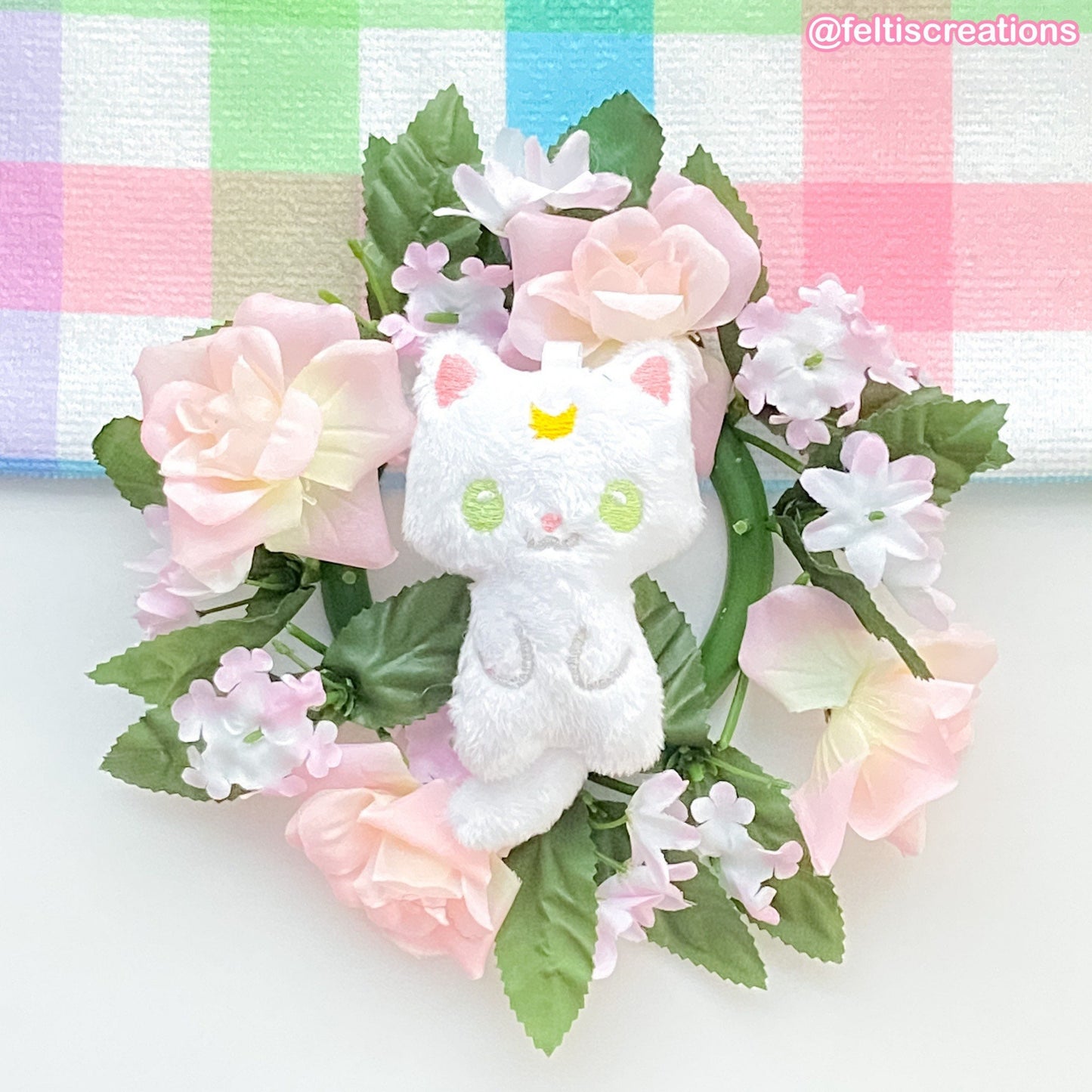 Pretty Guardian Kitties Plush Keychain