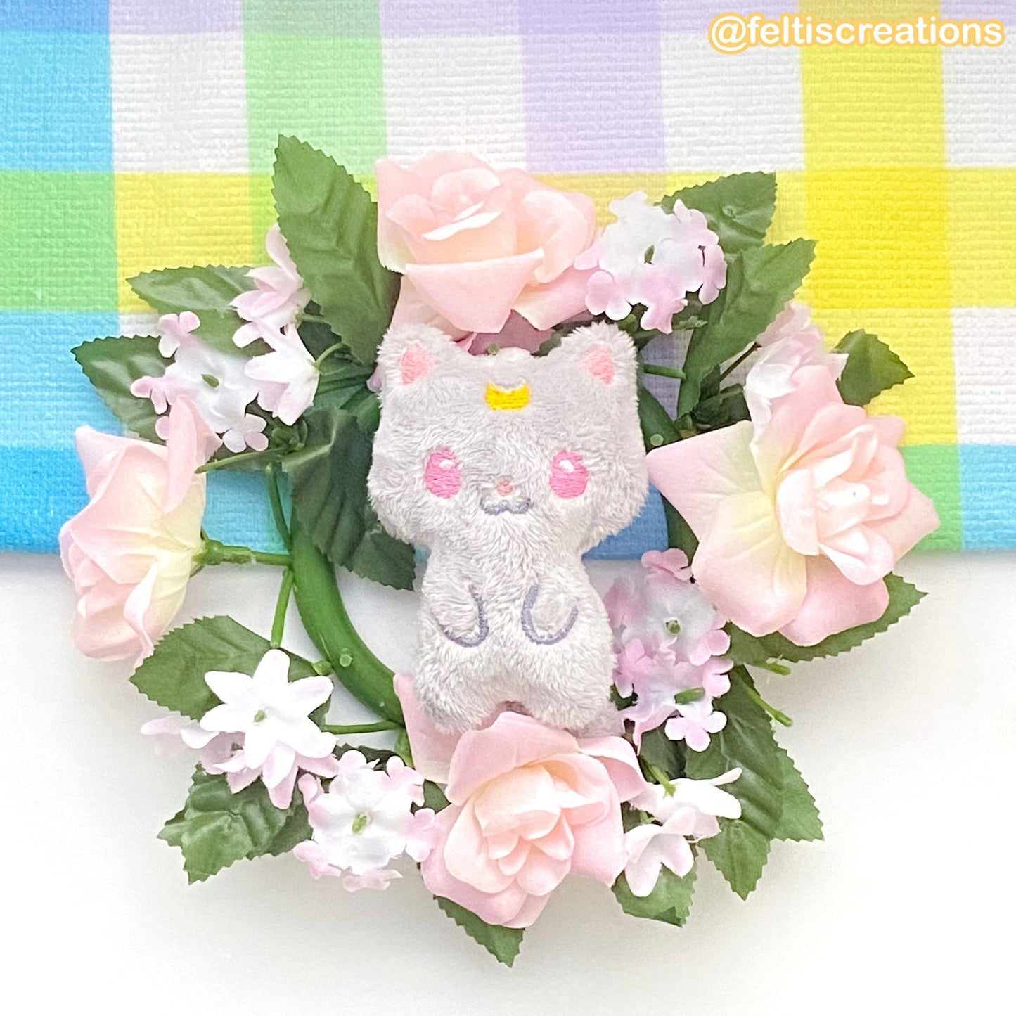 Pretty Guardian Kitties Plush Keychain