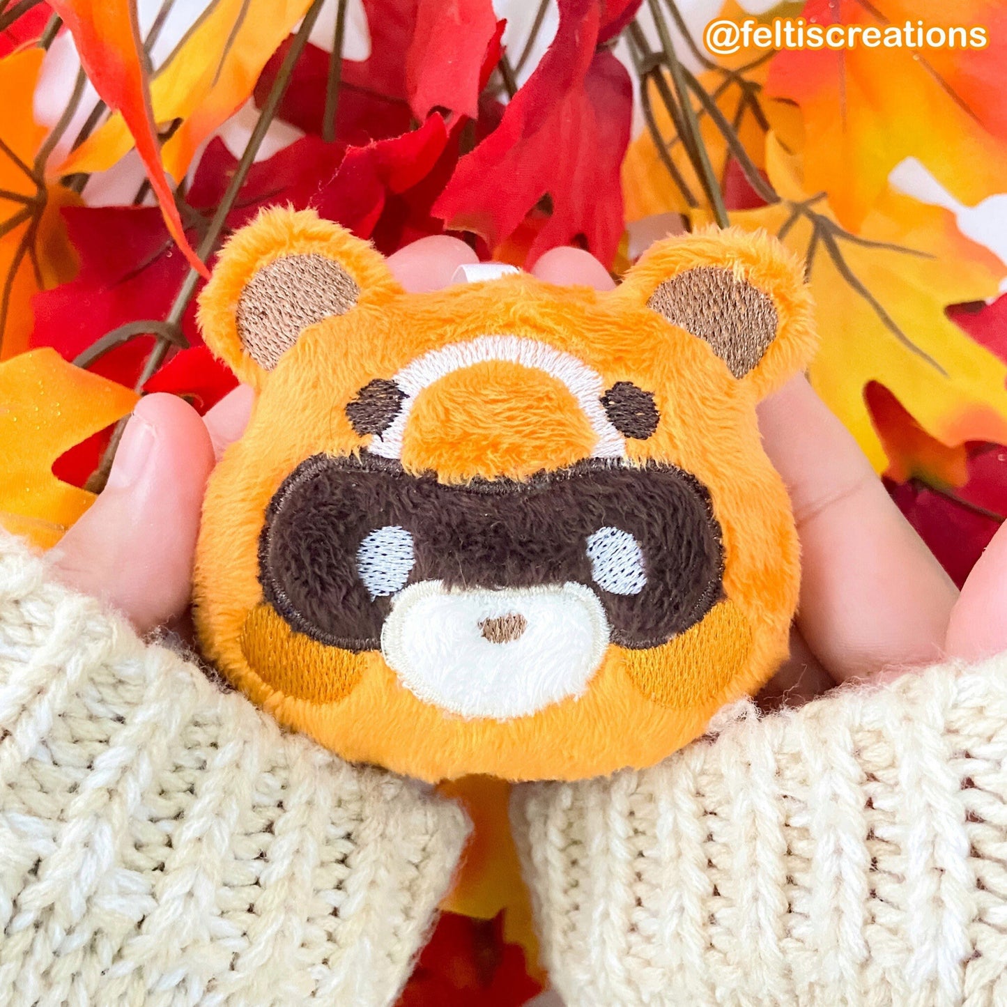 Pyro Panda Plush Keychain