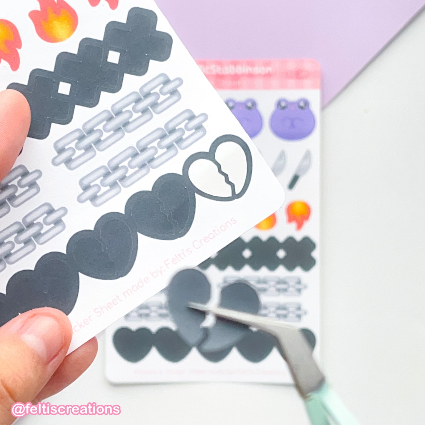 Stabby McStabbinson the Frog Sticker Sheet