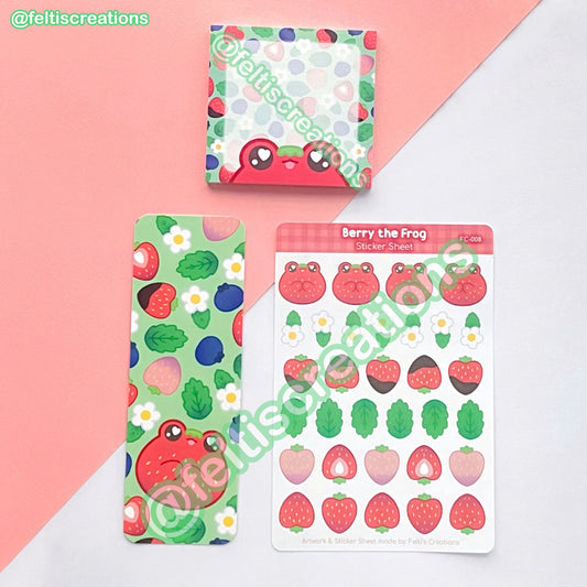 Strawberry Frog Stationery Bundle