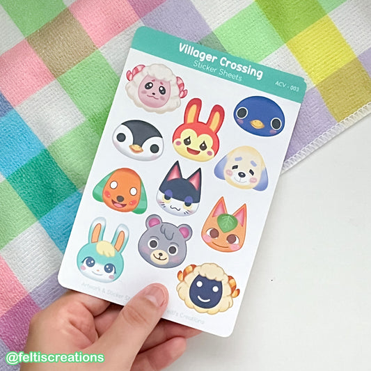 Villager Crossing Sticker Sheet 3